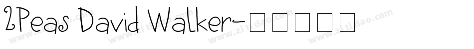 2Peas David Walker字体转换